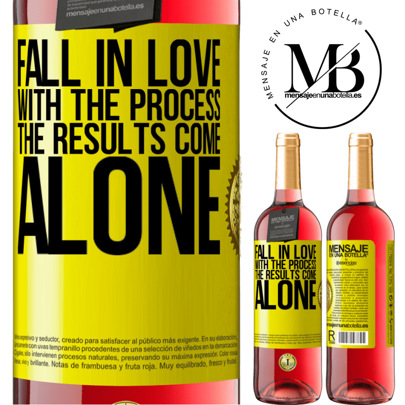 24,95 € Free Shipping | Rosé Wine ROSÉ Edition Fall in love with the process, the results come alone Yellow Label. Customizable label Young wine Harvest 2021 Tempranillo