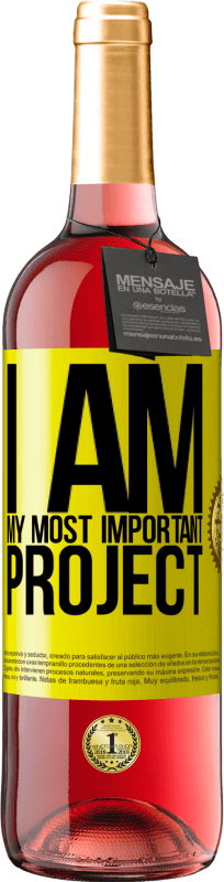 29,95 € | Rosé Wine ROSÉ Edition I am my most important project Yellow Label. Customizable label Young wine Harvest 2023 Tempranillo