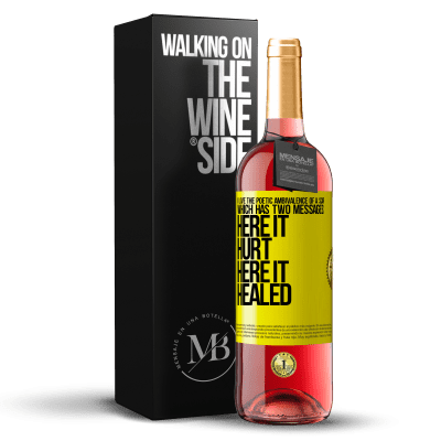 «I love the poetic ambivalence of a scar, which has two messages: here it hurt, here it healed» ROSÉ Edition