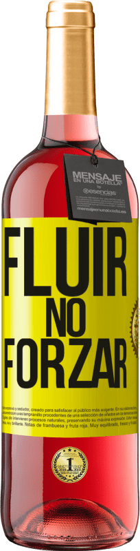 29,95 € Envío gratis | Vino Rosado Edición ROSÉ Fluir, no forzar Etiqueta Amarilla. Etiqueta personalizable Vino joven Cosecha 2025 Tempranillo