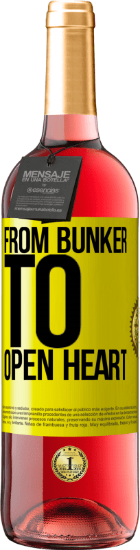 29,95 € Free Shipping | Rosé Wine ROSÉ Edition From bunker to open heart Yellow Label. Customizable label Young wine Harvest 2025 Tempranillo