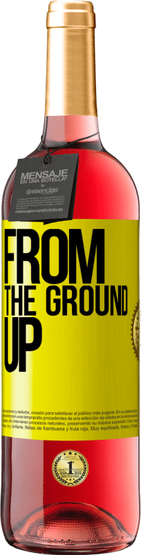 29,95 € Free Shipping | Rosé Wine ROSÉ Edition From The Ground Up Yellow Label. Customizable label Young wine Harvest 2025 Tempranillo