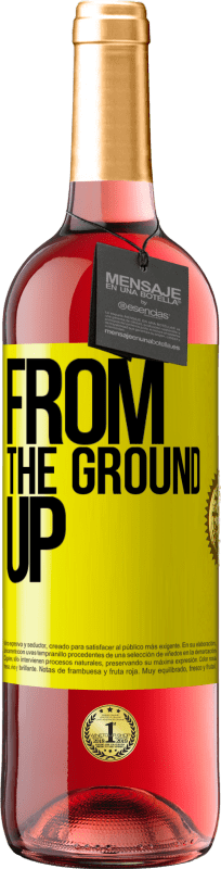 29,95 € | Vino rosato Edizione ROSÉ From The Ground Up Etichetta Gialla. Etichetta personalizzabile Vino giovane Raccogliere 2023 Tempranillo