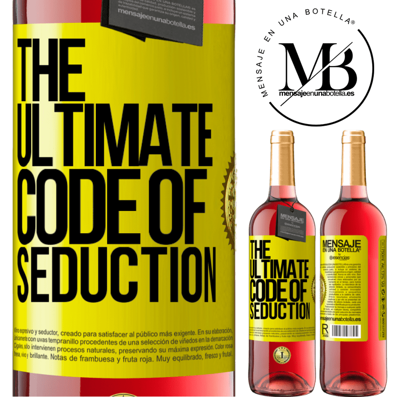 24,95 € Free Shipping | Rosé Wine ROSÉ Edition The ultimate code of seduction Yellow Label. Customizable label Young wine Harvest 2021 Tempranillo