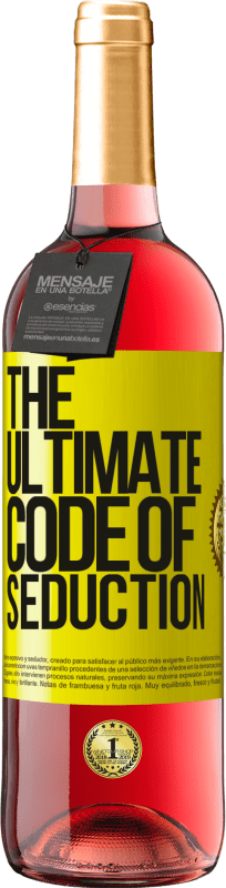 29,95 € | Roséwein ROSÉ Ausgabe The ultimate code of seduction Gelbes Etikett. Anpassbares Etikett Junger Wein Ernte 2023 Tempranillo