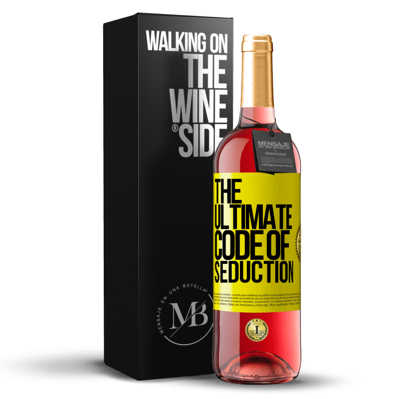 29,95 € Envio grátis | Vinho rosé Edição ROSÉ The ultimate code of seduction Etiqueta Amarela. Etiqueta personalizável Vinho jovem Colheita 2025 Tempranillo