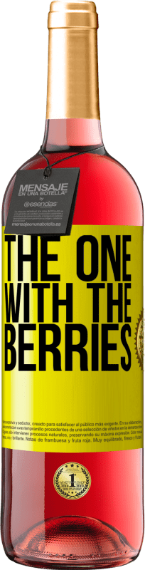 29,95 € | 桃红葡萄酒 ROSÉ版 The one with the berries 黄色标签. 可自定义的标签 青年酒 收成 2023 Tempranillo