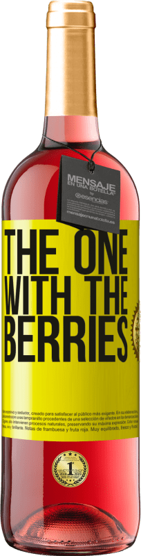 29,95 € | Roséwein ROSÉ Ausgabe The one with the berries Gelbes Etikett. Anpassbares Etikett Junger Wein Ernte 2023 Tempranillo