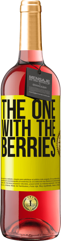 29,95 € | Roséwein ROSÉ Ausgabe The one with the berries Gelbes Etikett. Anpassbares Etikett Junger Wein Ernte 2024 Tempranillo