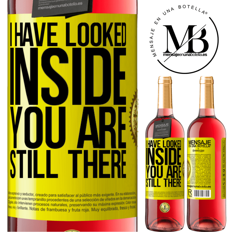24,95 € Free Shipping | Rosé Wine ROSÉ Edition I have looked inside. You still there Yellow Label. Customizable label Young wine Harvest 2021 Tempranillo