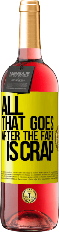 29,95 € | 桃红葡萄酒 ROSÉ版 放屁后的一切都是胡扯 黄色标签. 可自定义的标签 青年酒 收成 2025 Tempranillo