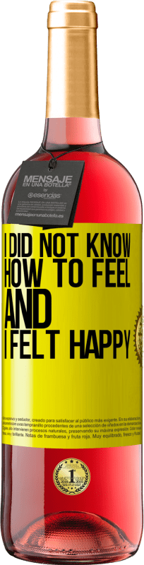 29,95 € 免费送货 | 桃红葡萄酒 ROSÉ版 我不知道穿什么，我很高兴 黄色标签. 可自定义的标签 青年酒 收成 2025 Tempranillo