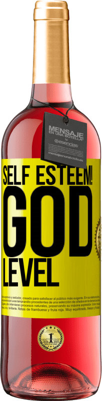 29,95 € | Rosé Wine ROSÉ Edition Self esteem! God level Yellow Label. Customizable label Young wine Harvest 2023 Tempranillo