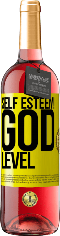 29,95 € | Rosé Wine ROSÉ Edition Self esteem! God level Yellow Label. Customizable label Young wine Harvest 2024 Tempranillo