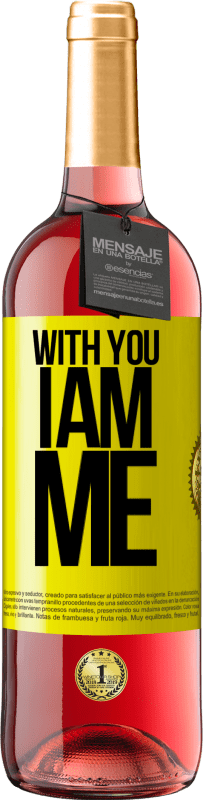 29,95 € Free Shipping | Rosé Wine ROSÉ Edition With you i am me Yellow Label. Customizable label Young wine Harvest 2024 Tempranillo