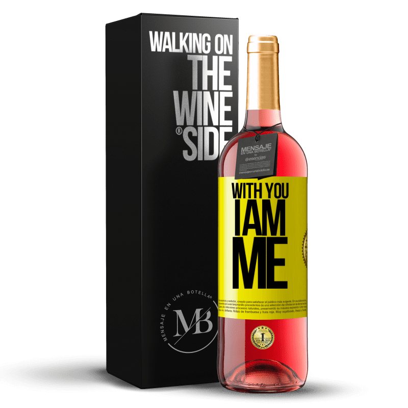 29,95 € Free Shipping | Rosé Wine ROSÉ Edition With you i am me Yellow Label. Customizable label Young wine Harvest 2023 Tempranillo