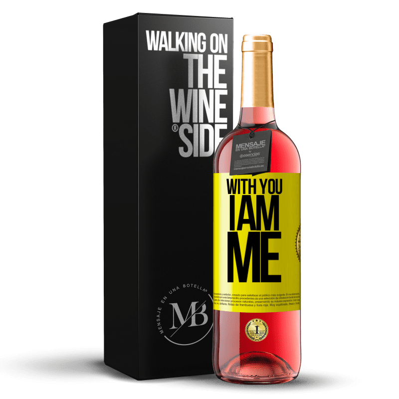 29,95 € Free Shipping | Rosé Wine ROSÉ Edition With you i am me Yellow Label. Customizable label Young wine Harvest 2024 Tempranillo