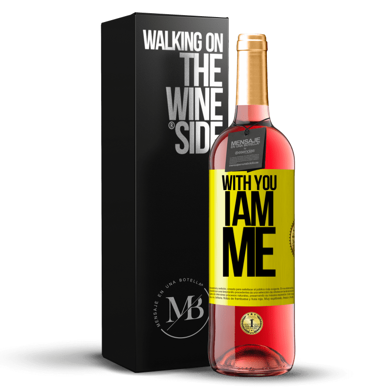 29,95 € Free Shipping | Rosé Wine ROSÉ Edition With you i am me Yellow Label. Customizable label Young wine Harvest 2025 Tempranillo