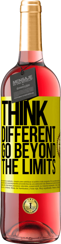 29,95 € | Rosé Wine ROSÉ Edition Think different. Go beyond the limits Yellow Label. Customizable label Young wine Harvest 2024 Tempranillo