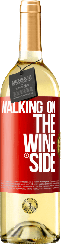 29,95 € Бесплатная доставка | Белое вино Издание WHITE Walking on the Wine Side® Красная метка. Настраиваемая этикетка Молодое вино Урожай 2025 Verdejo