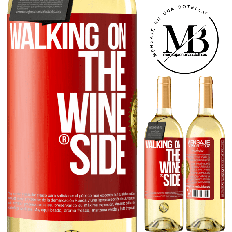 29,95 € Free Shipping | White Wine WHITE Edition Walking on the Wine Side® Red Label. Customizable label Young wine Harvest 2025 Verdejo