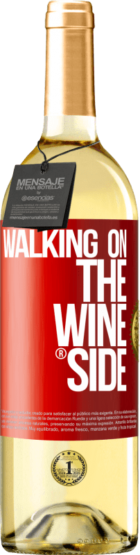 29,95 € | Vin blanc Édition WHITE Walking on the Wine Side® Étiquette Rouge. Étiquette personnalisable Vin jeune Récolte 2024 Verdejo