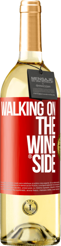 29,95 € | Vino Blanco Edición WHITE Walking on the Wine Side® Etiqueta Roja. Etiqueta personalizable Vino joven Cosecha 2024 Verdejo