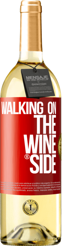 29,95 € | Weißwein WHITE Ausgabe Walking on the Wine Side® Rote Markierung. Anpassbares Etikett Junger Wein Ernte 2023 Verdejo