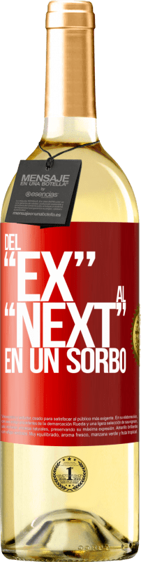 29,95 € | Vinho branco Edição WHITE Del EX al NEXT en un sorbo Etiqueta Vermelha. Etiqueta personalizável Vinho jovem Colheita 2025 Verdejo