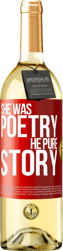 «Она была поэзией, он чистая история» Издание WHITE