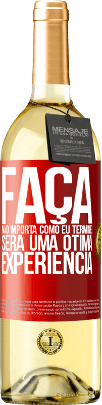 29,95 € | Vinho branco Edição WHITE Faça, não importa como eu terminei, será uma ótima experiência Etiqueta Vermelha. Etiqueta personalizável Vinho jovem Colheita 2024 Verdejo