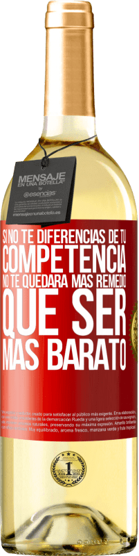 «Si no te diferencias de tu competencia, no te quedará más remedio que ser más barato» Edición WHITE