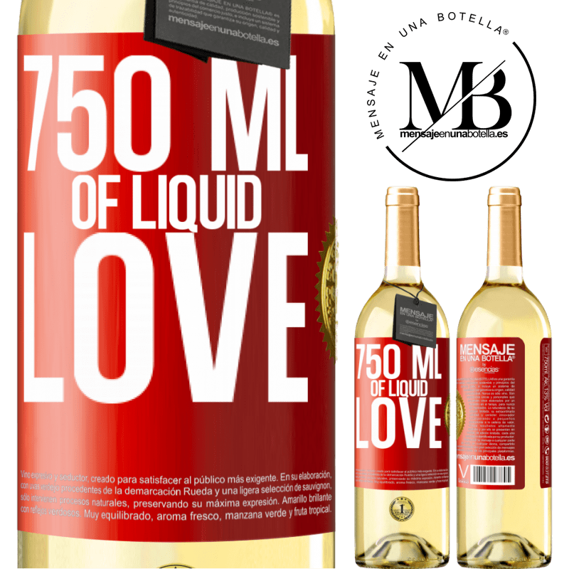 29,95 € Free Shipping | White Wine WHITE Edition 750 ml of liquid love Red Label. Customizable label Young wine Harvest 2023 Verdejo