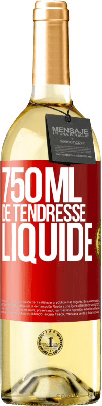 29,95 € Envoi gratuit | Vin blanc Édition WHITE 750 ml de tendresse liquide Étiquette Rouge. Étiquette personnalisable Vin jeune Récolte 2023 Verdejo