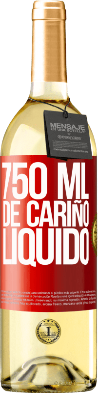 29,95 € | Vino Blanco Edición WHITE 750 ml. de cariño líquido Etiqueta Roja. Etiqueta personalizable Vino joven Cosecha 2023 Verdejo
