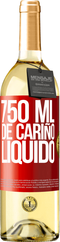 29,95 € Envío gratis | Vino Blanco Edición WHITE 750 ml. de cariño líquido Etiqueta Roja. Etiqueta personalizable Vino joven Cosecha 2025 Verdejo
