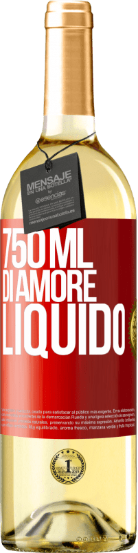 29,95 € | Vino bianco Edizione WHITE 750 ml di amore liquido Etichetta Rossa. Etichetta personalizzabile Vino giovane Raccogliere 2024 Verdejo