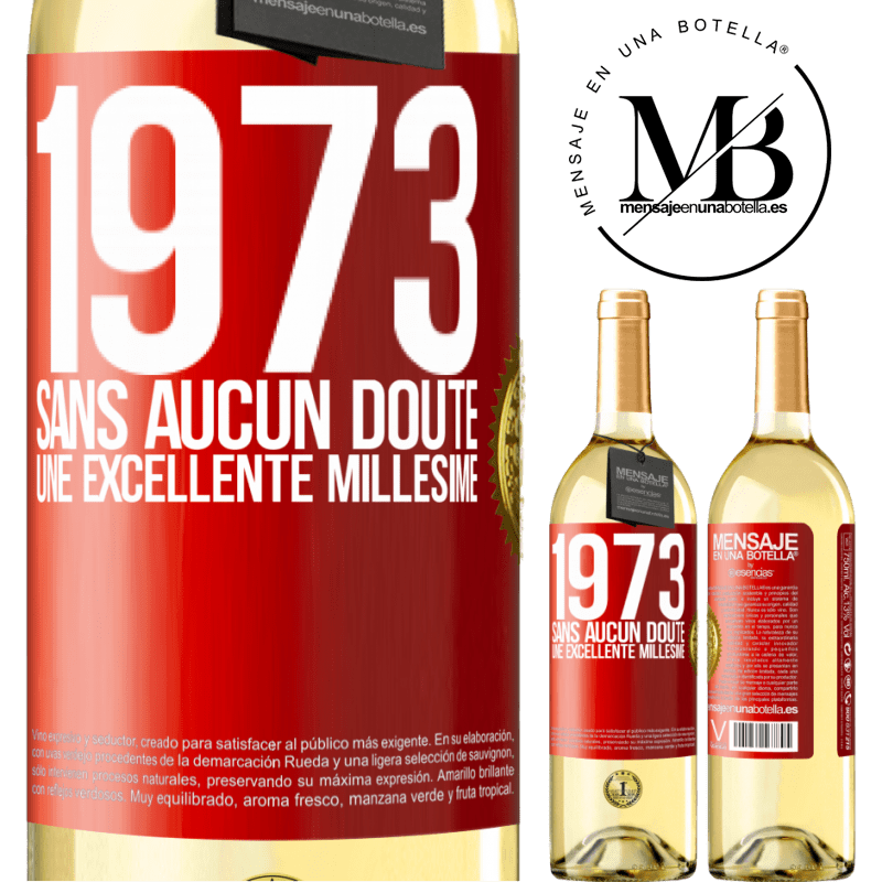 29,95 € Envoi gratuit | Vin blanc Édition WHITE 1973. Sans aucun doute, une excellente millésime Étiquette Rouge. Étiquette personnalisable Vin jeune Récolte 2025 Verdejo