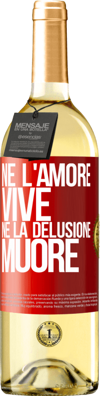 29,95 € | Vino bianco Edizione WHITE Né l'amore vive, né la delusione muore Etichetta Rossa. Etichetta personalizzabile Vino giovane Raccogliere 2024 Verdejo