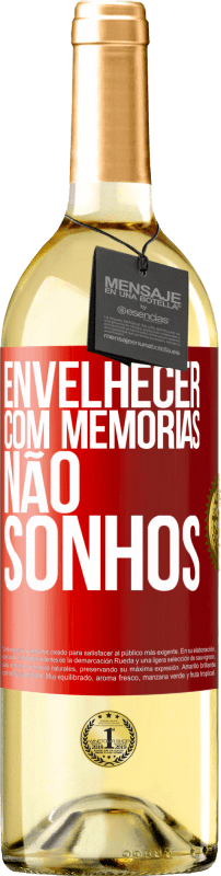 29,95 € | Vinho branco Edição WHITE Envelhecer com memórias, não sonhos Etiqueta Vermelha. Etiqueta personalizável Vinho jovem Colheita 2023 Verdejo
