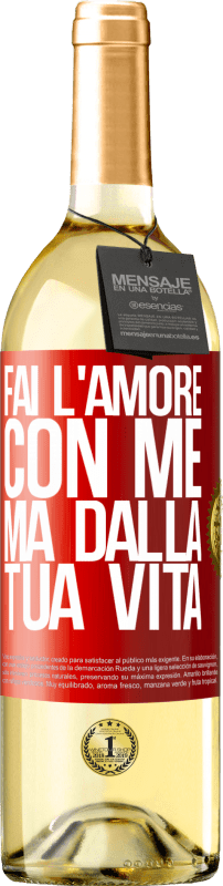 29,95 € | Vino bianco Edizione WHITE Fai l'amore con me, ma dalla tua vita Etichetta Rossa. Etichetta personalizzabile Vino giovane Raccogliere 2024 Verdejo