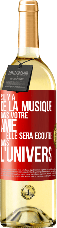 29,95 € Envoi gratuit | Vin blanc Édition WHITE S'il y a de la musique dans votre âme elle sera écoutée dans l'univers Étiquette Rouge. Étiquette personnalisable Vin jeune Récolte 2025 Verdejo