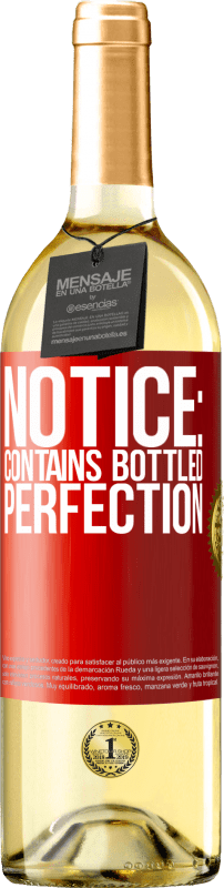 29,95 € | White Wine WHITE Edition Notice: contains bottled perfection Red Label. Customizable label Young wine Harvest 2023 Verdejo