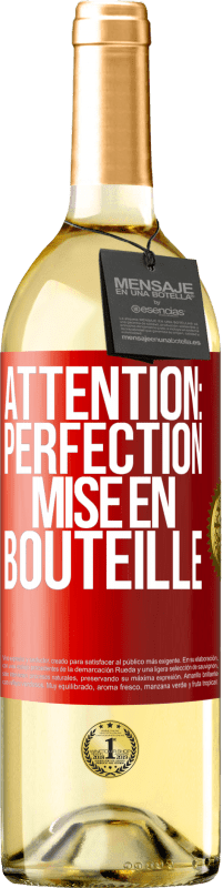 29,95 € | Vin blanc Édition WHITE Attention: perfection mise en bouteille Étiquette Rouge. Étiquette personnalisable Vin jeune Récolte 2023 Verdejo