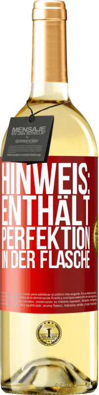 29,95 € | Weißwein WHITE Ausgabe Hinweis: Enthält Perfektion in der Flasche Rote Markierung. Anpassbares Etikett Junger Wein Ernte 2023 Verdejo