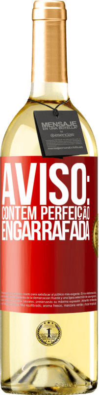 29,95 € | Vinho branco Edição WHITE Aviso: contém perfeição engarrafada Etiqueta Vermelha. Etiqueta personalizável Vinho jovem Colheita 2024 Verdejo