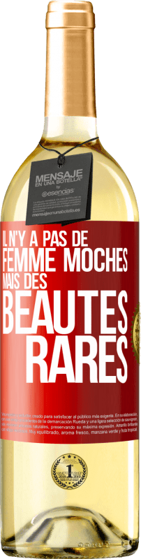 29,95 € Envoi gratuit | Vin blanc Édition WHITE Il n'y a pas de femme moches mais des beautés rares Étiquette Rouge. Étiquette personnalisable Vin jeune Récolte 2024 Verdejo