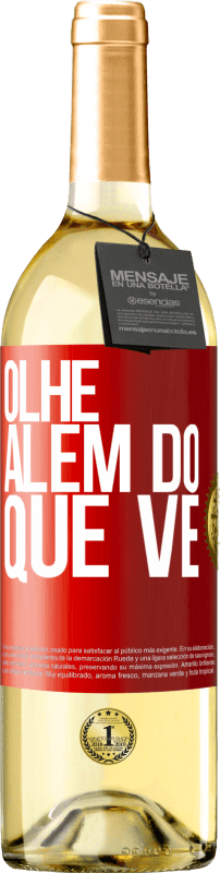 29,95 € | Vinho branco Edição WHITE Olhe além do que vê Etiqueta Vermelha. Etiqueta personalizável Vinho jovem Colheita 2024 Verdejo