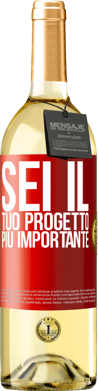 29,95 € | Vino bianco Edizione WHITE Sei il tuo progetto più importante Etichetta Rossa. Etichetta personalizzabile Vino giovane Raccogliere 2024 Verdejo