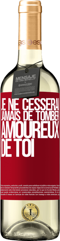 29,95 € Envoi gratuit | Vin blanc Édition WHITE Je ne cesserai jamais de tomber amoureux de toi Étiquette Rouge. Étiquette personnalisable Vin jeune Récolte 2025 Verdejo